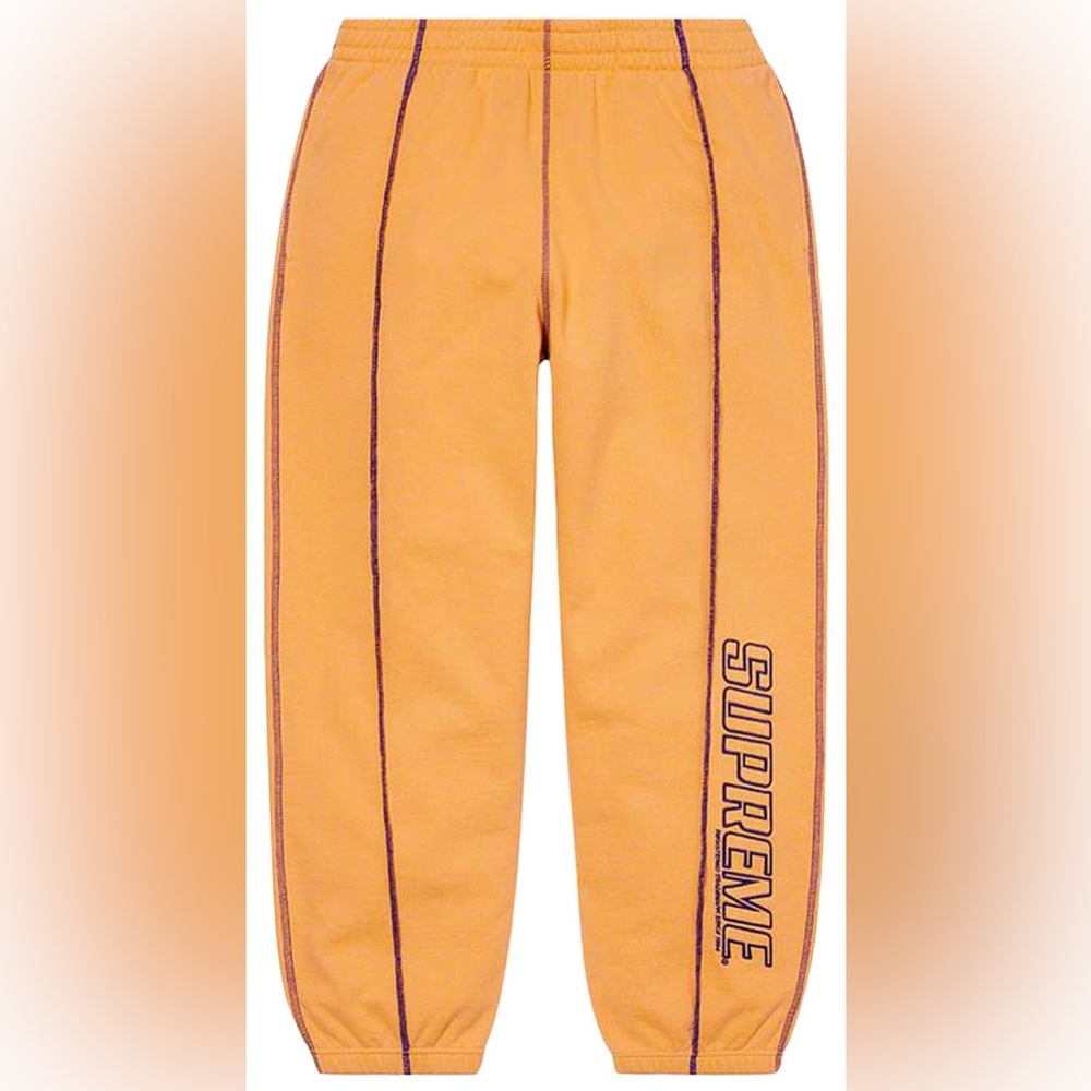 Supreme Coverstitch Sweatpant 'Dusty Gold'